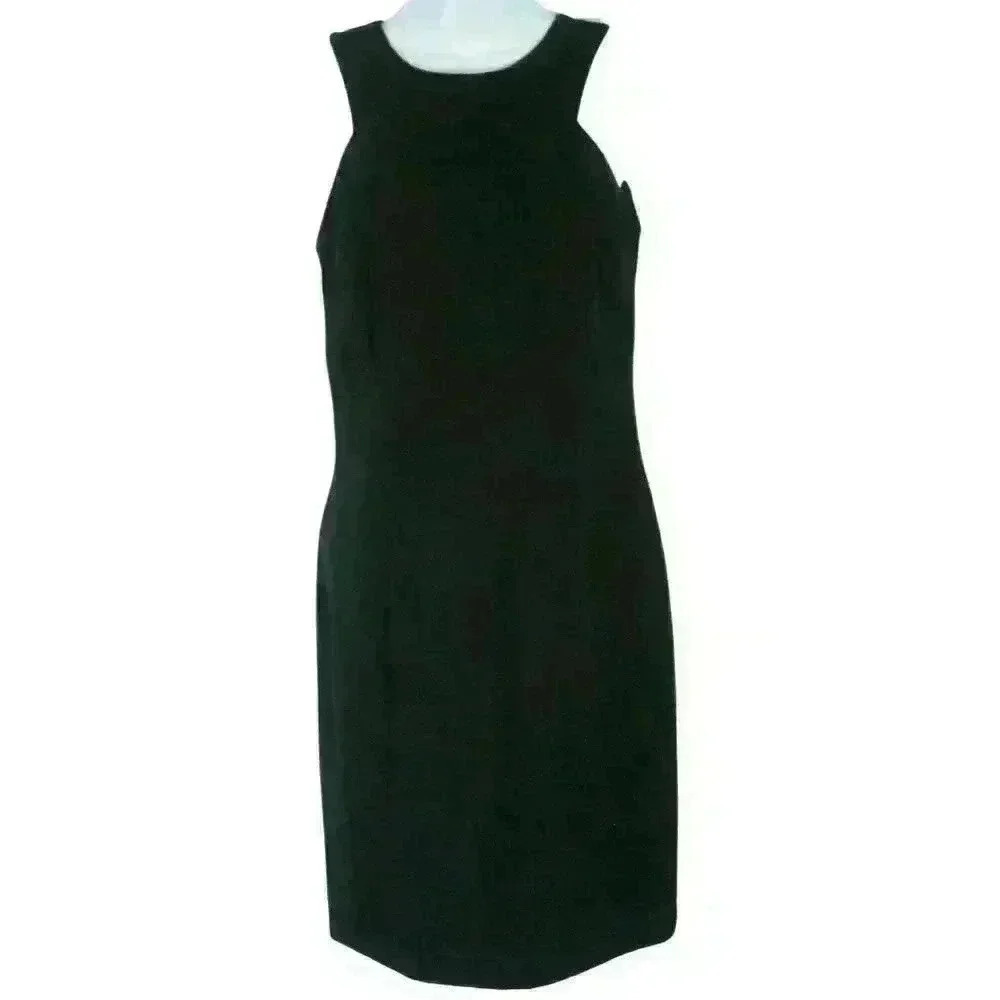 Laundry by Shelli Segal sheath dress sleeveless little black dress size 4